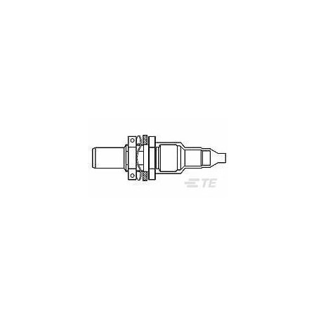 Raychem Triaxial Connector, Male, Cable Mount, Solder Terminal, Jack 118345-000